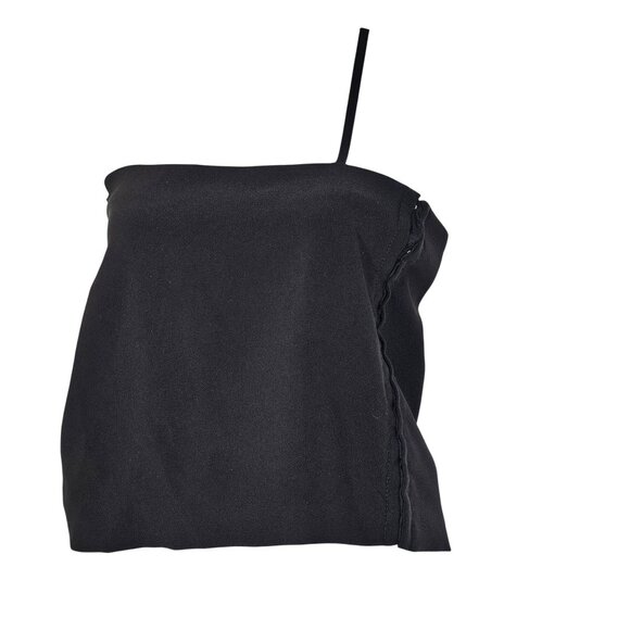 I.AM.GIA Women's Asymmetric Crop Top One Shoulder Strap Side Zip Black XS - Picture 11 of 11